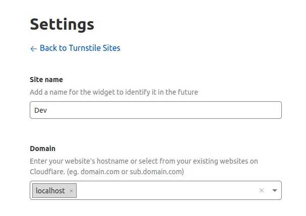 Turnstile Dev